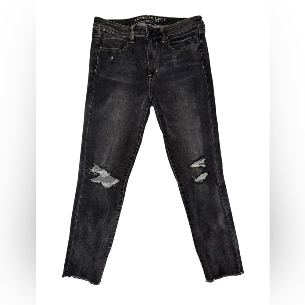 American Eagle High Rise Jegging Crop – Size 8 Regular – Black